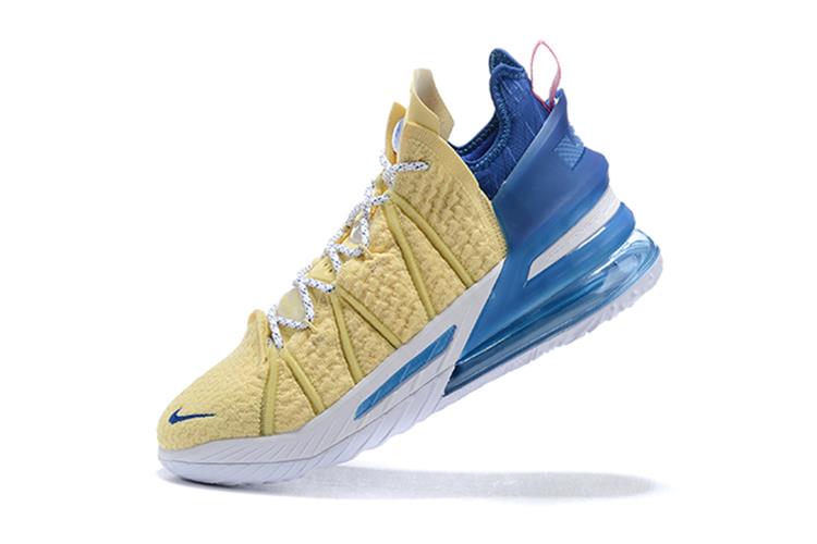 Yellow and hot sale blue lebrons