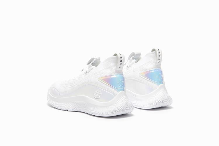 curry 8 white iridescent